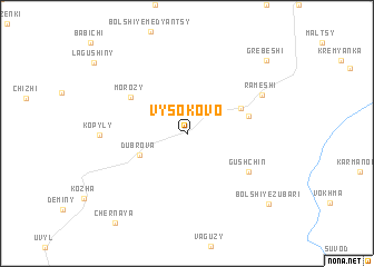 map of Vysokovo