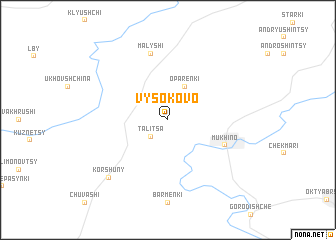 map of Vysokovo