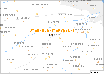 map of Vysokovskiye Vyselki