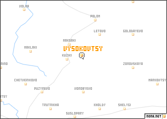 map of Vysokovtsy