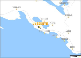 map of Vysokoye
