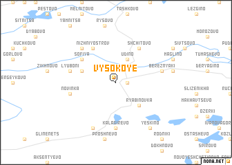 map of Vysokoye