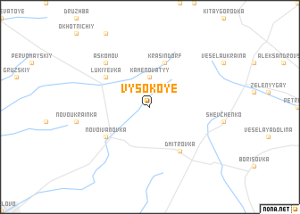map of Vysokoye