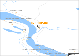 map of Vysokusha