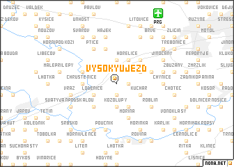 map of Vysoký Újezd