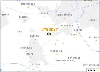 map of Vysokyy