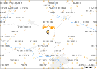 map of Vysoký