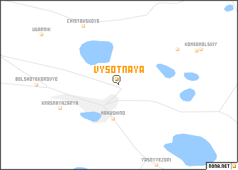 map of Vysotnaya