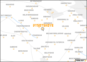 map of Vysotskoye