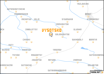 map of Vysotsko