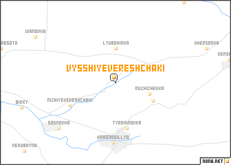 map of Vysshiye Vereshchaki