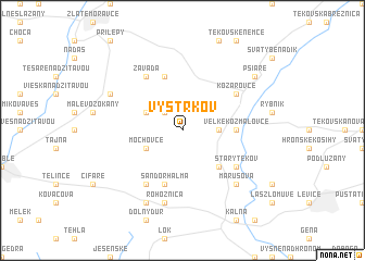map of Vystrkov