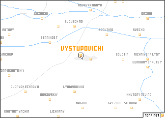 map of Vystupovichi