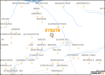 map of Vysutá