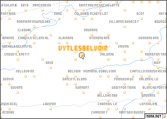 map of Vyt-lès-Belvoir