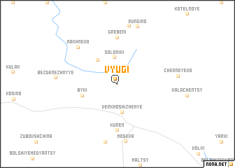 map of V\