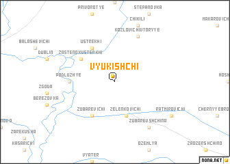 map of Vʼyukishchi