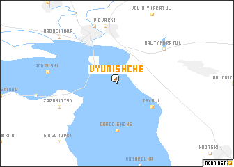 map of Vʼyunishche