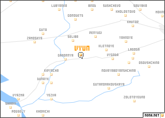 map of Vʼyun