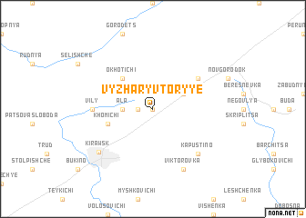 map of Vyzhary Vtoryye