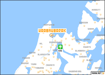 map of Wa‘ab Mubārak