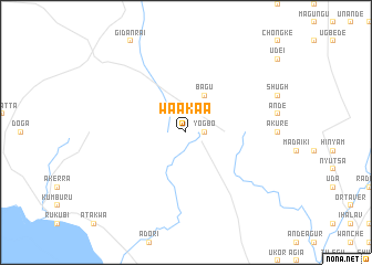 map of Waakaa