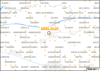 map of Waalwijk