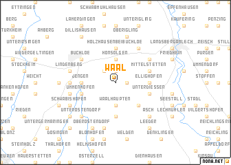 map of Waal