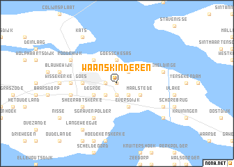 map of Waanskinderen