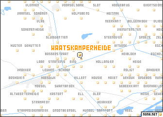 map of Waatskamperheide