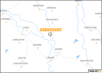 map of Wabaoshan