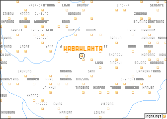 map of Wabaw Lāhta