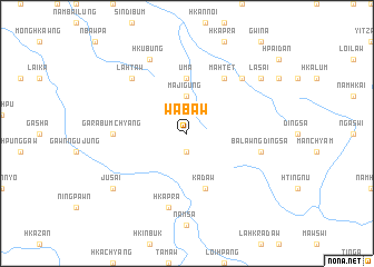 map of Wabaw