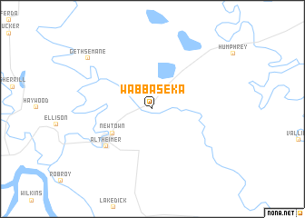 map of Wabbaseka