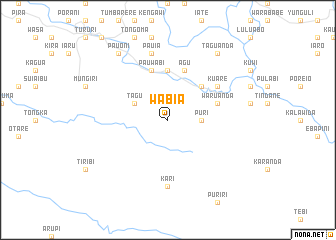 map of Wabia