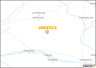 map of Wabienice