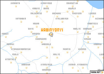 map of Wabinyonyi