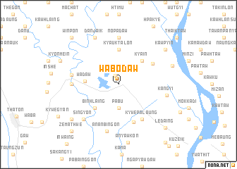 map of Wabodaw