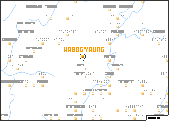 map of Wabogyaung