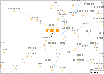 map of Waboma