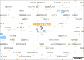 map of Wąbrzeźno