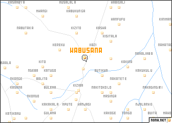 map of Wabusana