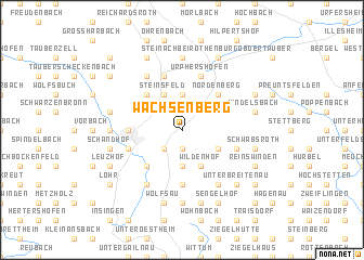 map of Wachsenberg