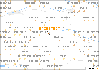 map of Wachstedt