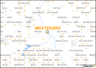 map of Wachtendonk