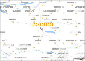 map of Wackerberge