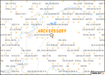 map of Wackersdorf