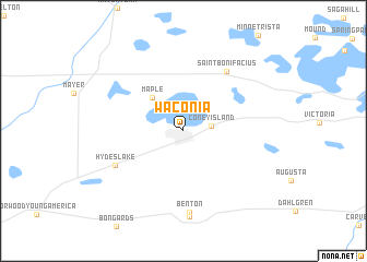 map of Waconia