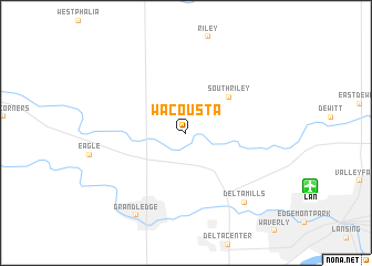 map of Wacousta