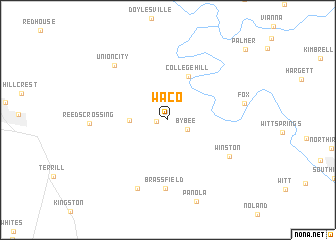 map of Waco